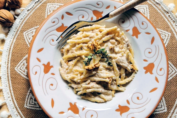 Ligurian Pansotti Walnut Sauce